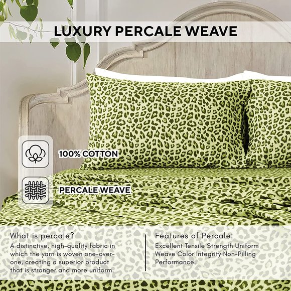 New 4 Piece 100% Cotton Sheet Set - Picture 5 of 16